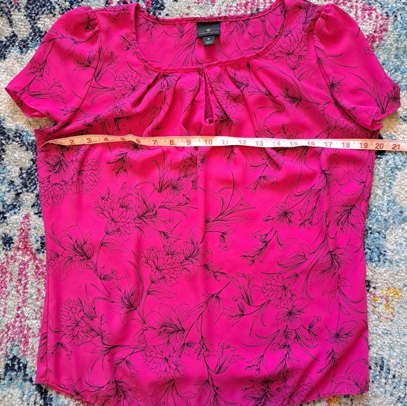 Worthington Floral Print Blouse Size Medium - Picture 6 of 8
